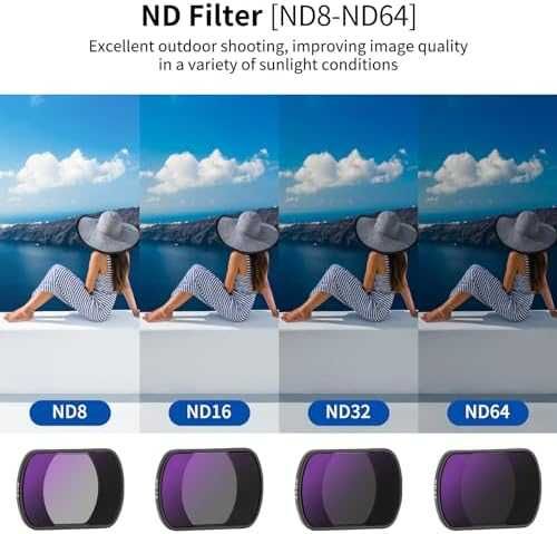 Нов комплект 6 броя ND CPL UV филтри за DJI Osmo Pocket 3 HD стъкло