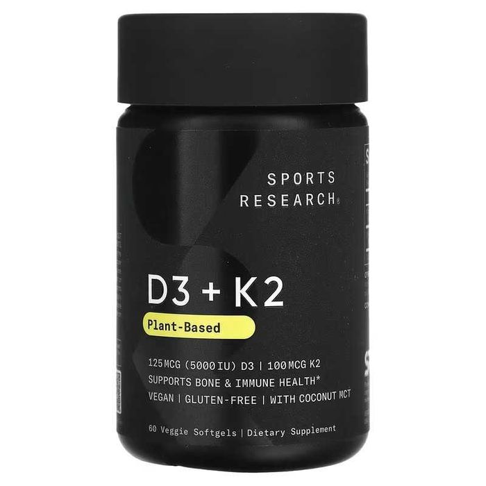 Sports Research D3 K2 Д3 К3 D3 + K2 Д3 + К2 растительного происхождени