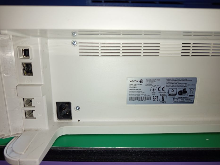 Imprimanta laser wireless + scanner Xerox 3025 + 2 tonere noi