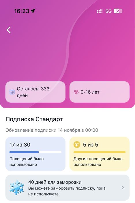 Продам Абонемент YAYA