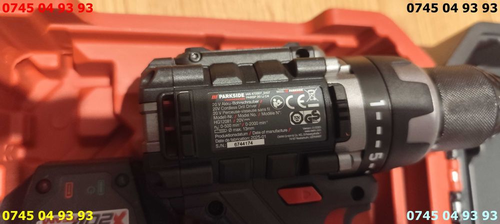 filetanta bormasina PARKSIDE PABSP 20 Li C4 NOUA completa garantie