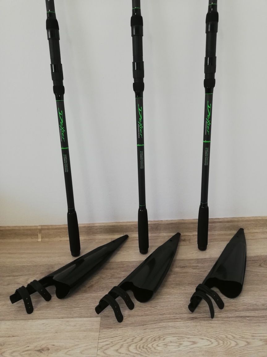 Set 3 Lansete Crap Robinhan Dexter 3.6m 3.75 LBS Carbon %