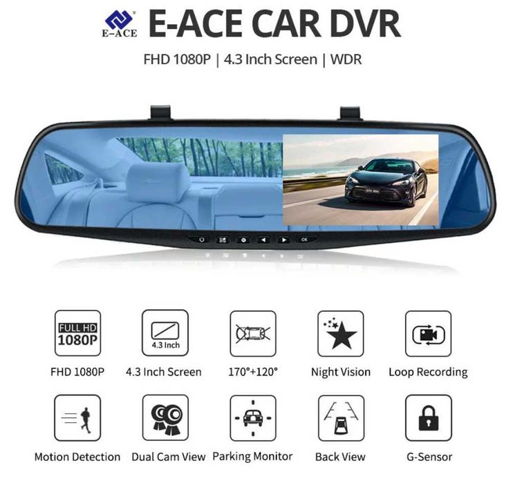 inregistrare camera video auto tripla dvr
