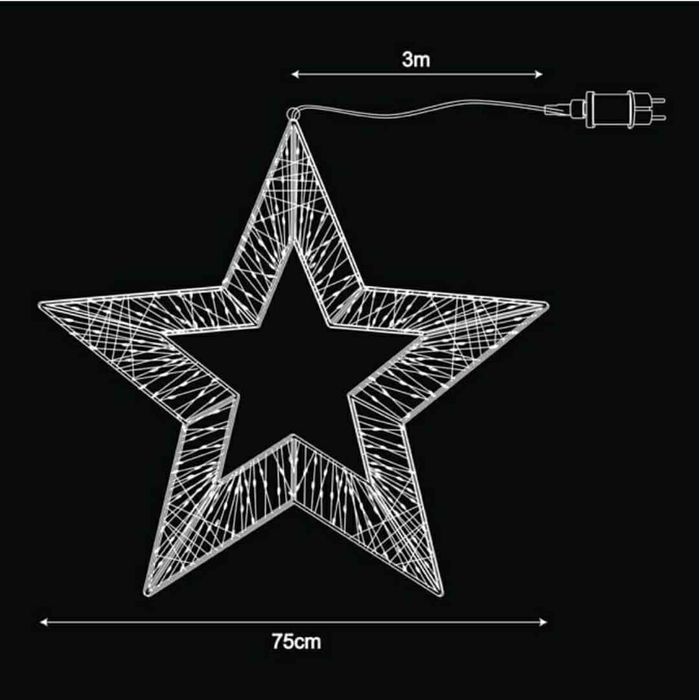 Декоративна LED светеща звезда