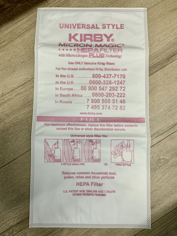 5buc. saci aspirator HEPA Kirby Micron Magic Allergen Plus