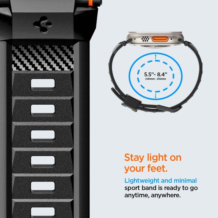 Хибридна каишка Spigen Rugged Ultra Band за Apple Watch 49/45/ 44/42мм