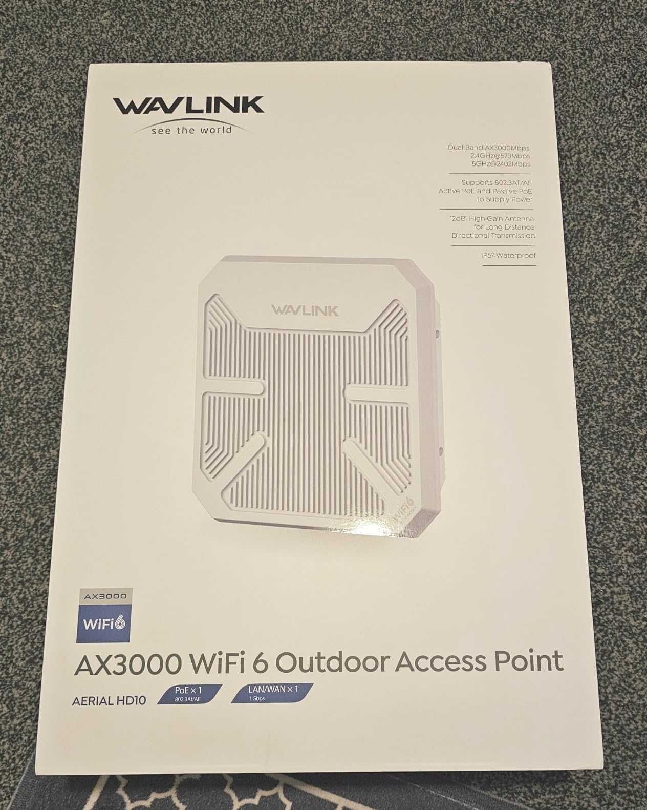 WAVLINK AX3000 Outdoor CPE за PtP и PtMP, AP/Router/WISP/Bridge Mode