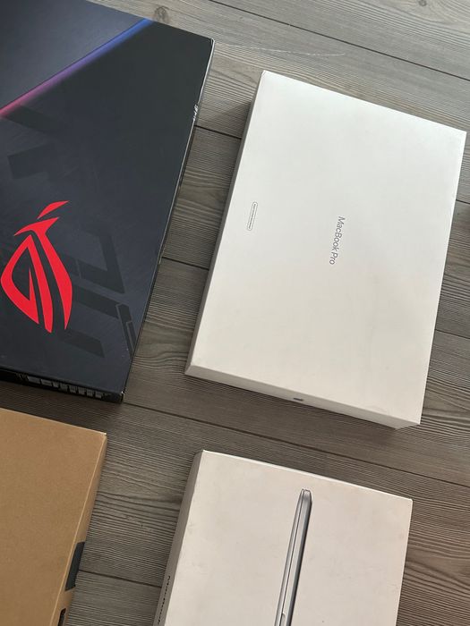 cutie laptop Apple si Asus cutii originale goale stare perfecta