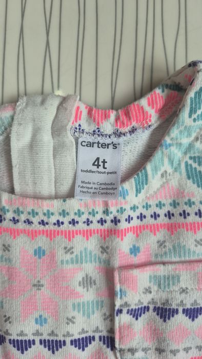 Платье с рукавом Carters, размер 4Т, 99-105 см