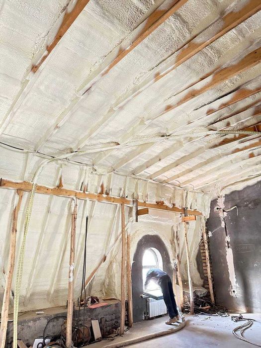 Утепление пеной Пенополиуретаном Pena Sepish