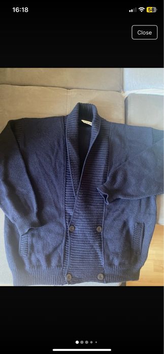 FrankAlexs XXL jumper - pulover XXL marime 56 albastru