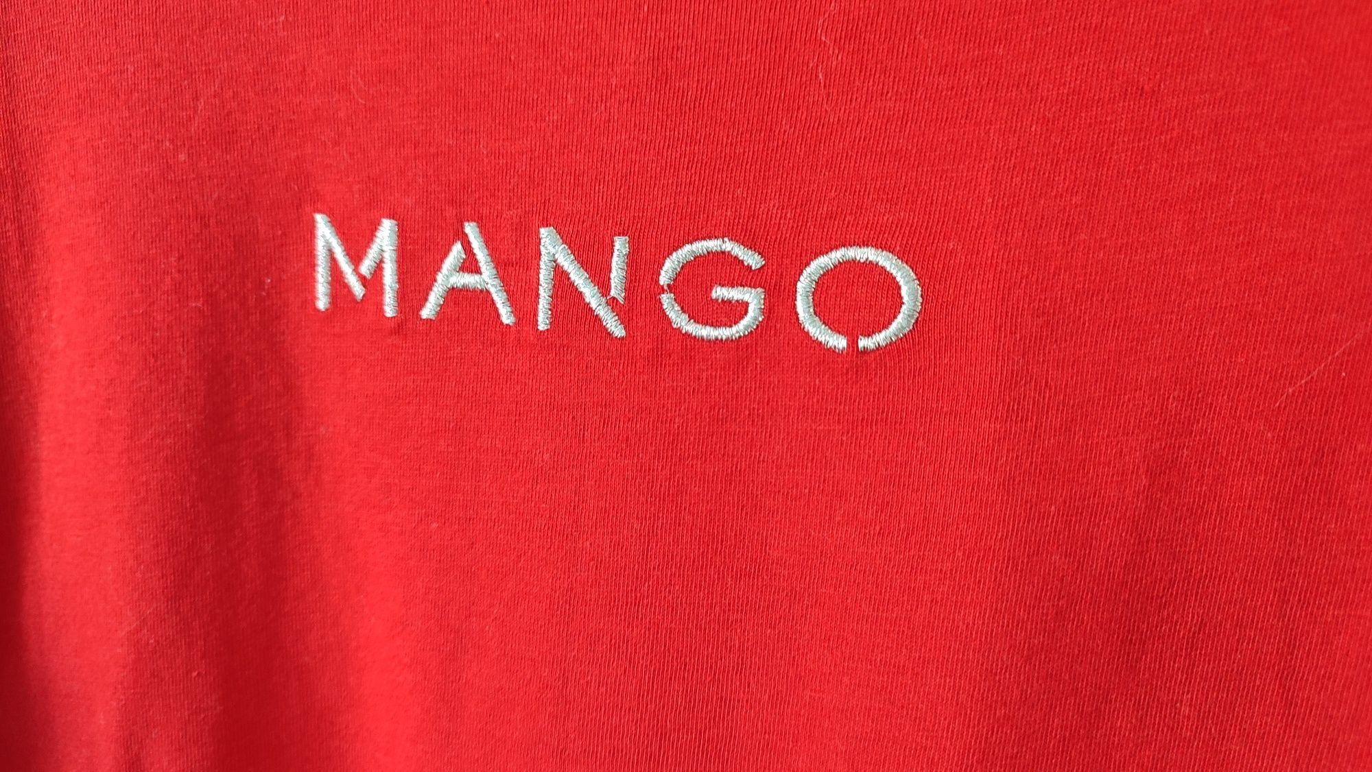 Червена дамска тениска Mango m-l