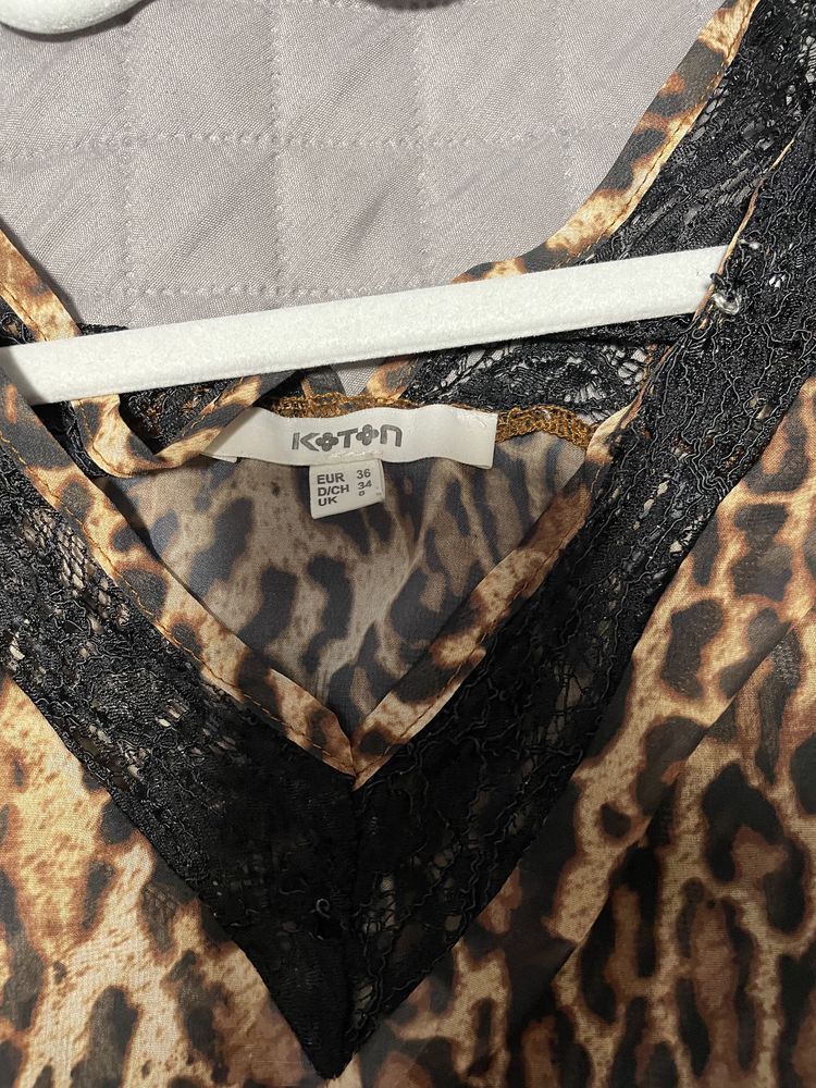 Bluza koton leopard