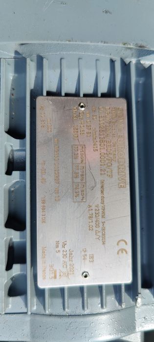 Motor electric trifazat cu reductor, 0.37kW, 30rpm