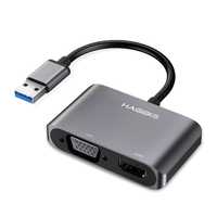 Переходник USB - HDMI / VGA  Адаптер конвертер USB 3.0 - HDMI VGA