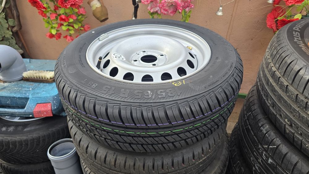 Roata rezerva logan 4x100 Anvelopa 185 65 r15 sandero dacia