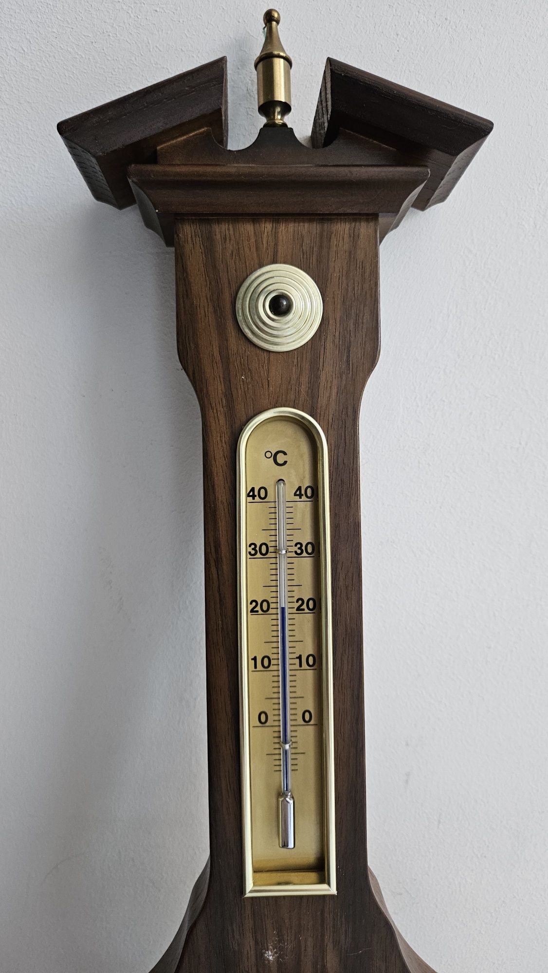 Vând termometru barometru higrometru vintage lemn masiv