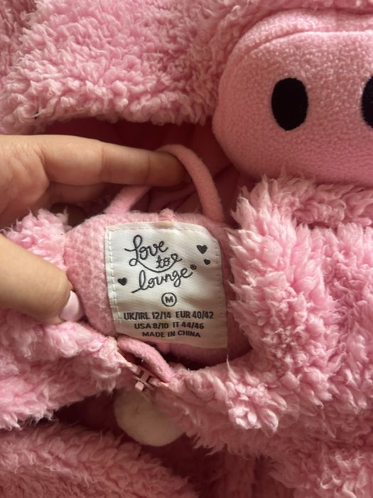 Комплект пижама гащеризон + пантофи еднорог