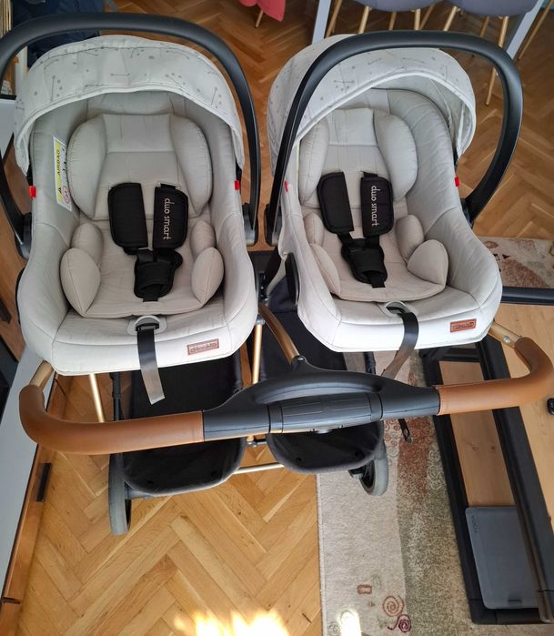 Детска количка Chipolino duo smart за близнаци + подарък!