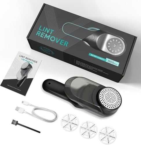 Нов Електрически премахвач на мъх 9W, USB-C, LED дисплей, 2 скорости