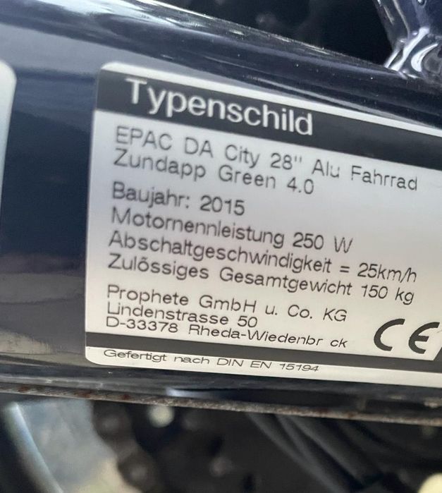 Bicicleta electrica Zundapp Green