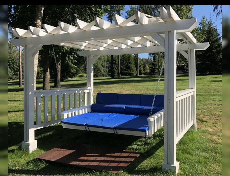 Пергола качеля материал сосна