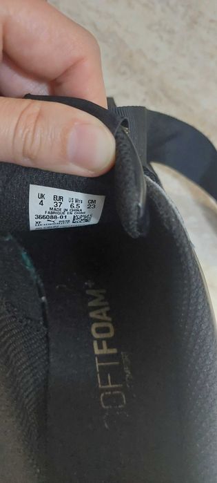 Черни маратонки/кецове puma с връзки панделки, 37 номер