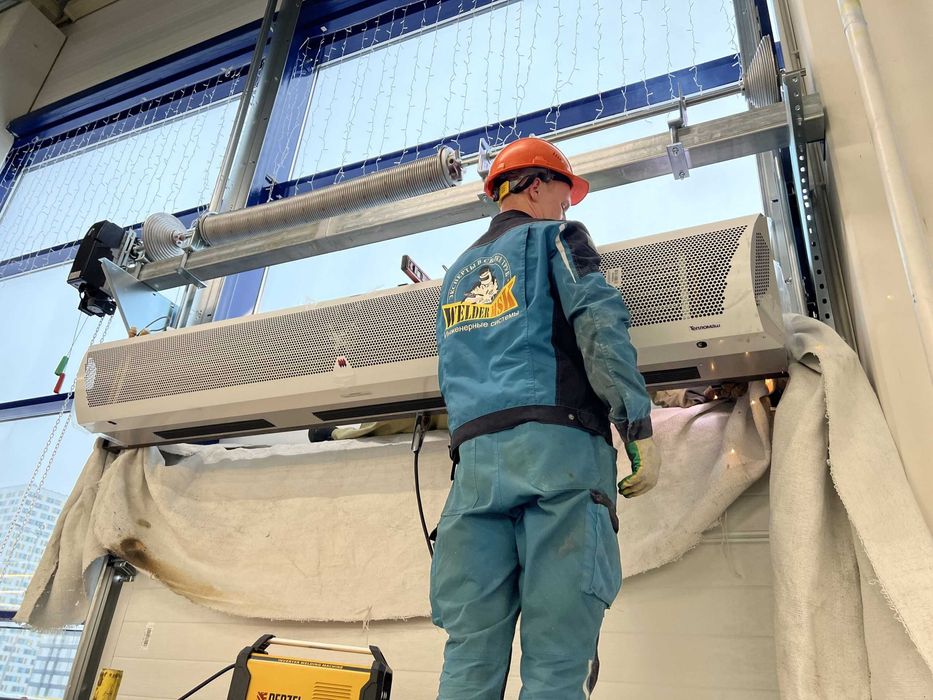 Установка, профилактика, чистка тепловых завес.