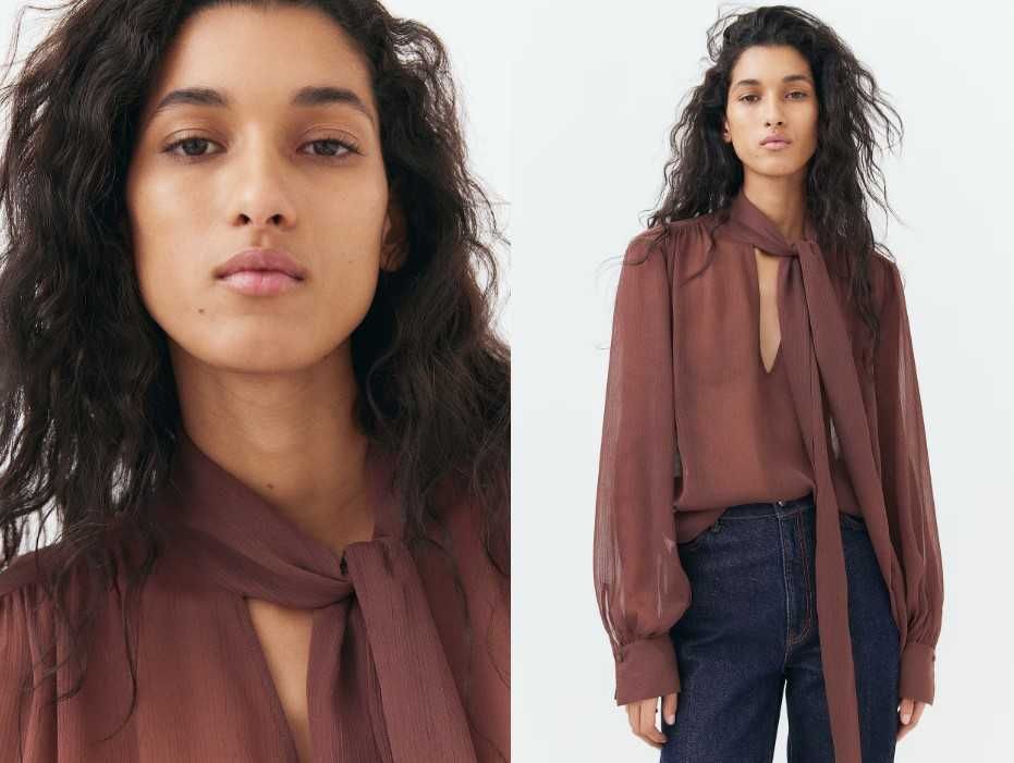 Блуза от шифон, нова, марка H&M, 36 размер