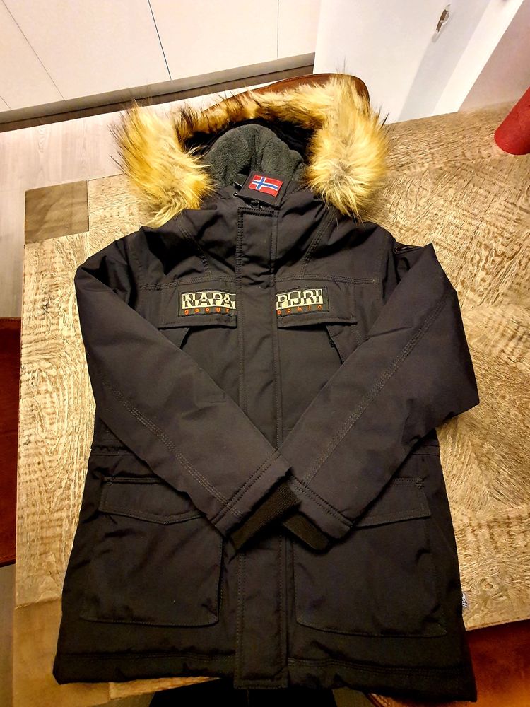 Geaca Napapijri Parka Rainforest Size 140 (10 ani) - stare impecabila