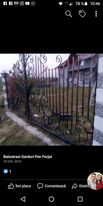 Porți garduri balustrade fier forjat