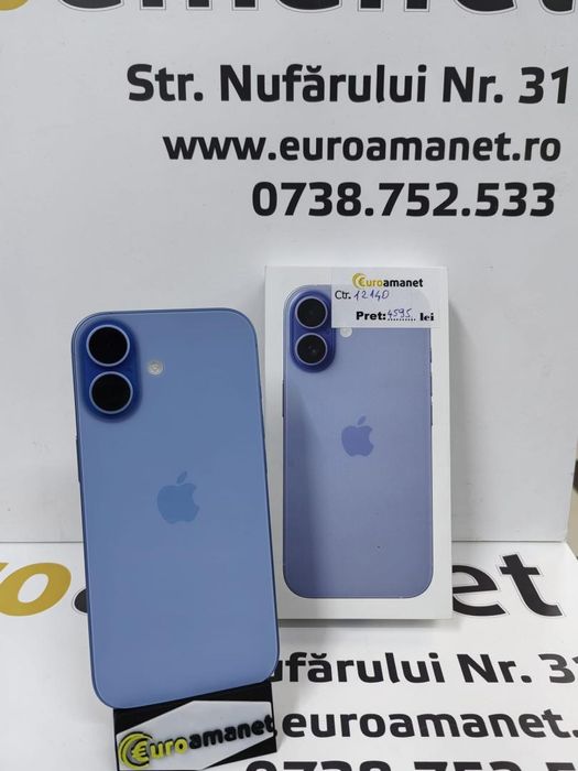 Telefon mobil Apple iPhone 17, 256GB, 5G, Mist Blue-Sigilat -N-