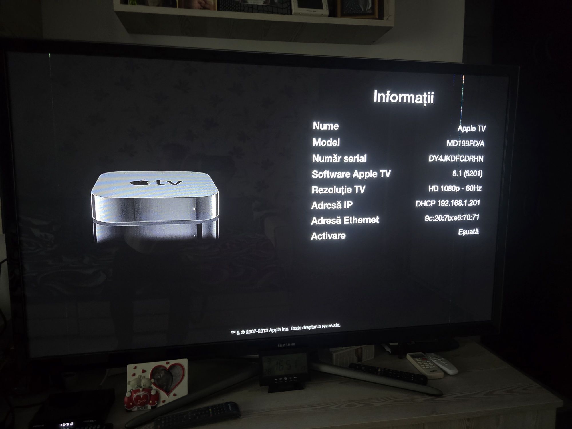 Apple TV generația 3 , HD - 1080p - 60hz