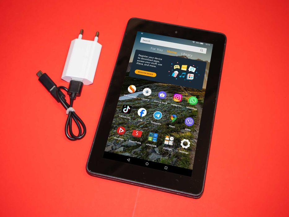 Amazon Fire 7 5th gen WiFi таблет - Работещ, Тестван, Бърз и стабилен