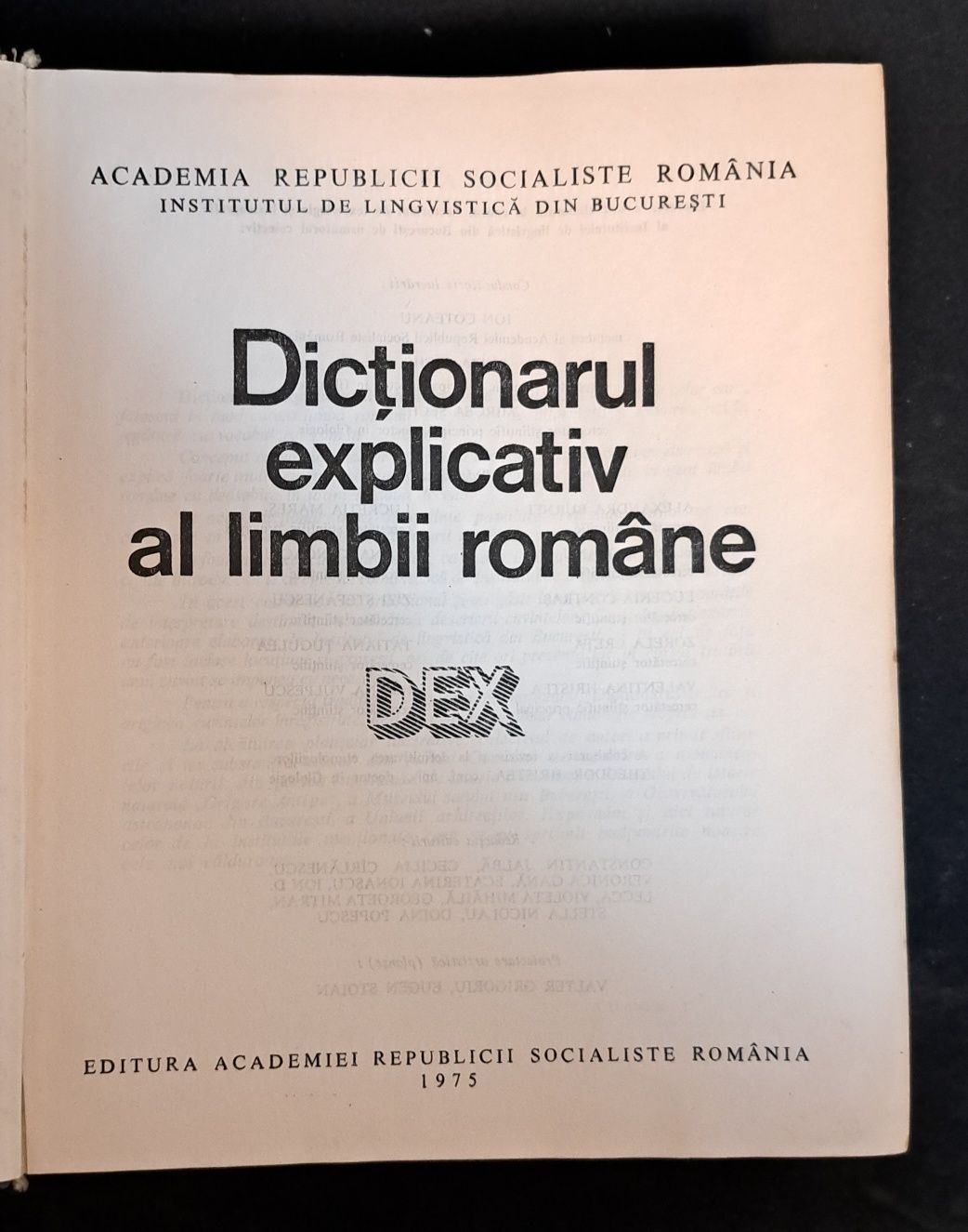 Dicționar explicativ al limbii române 1975