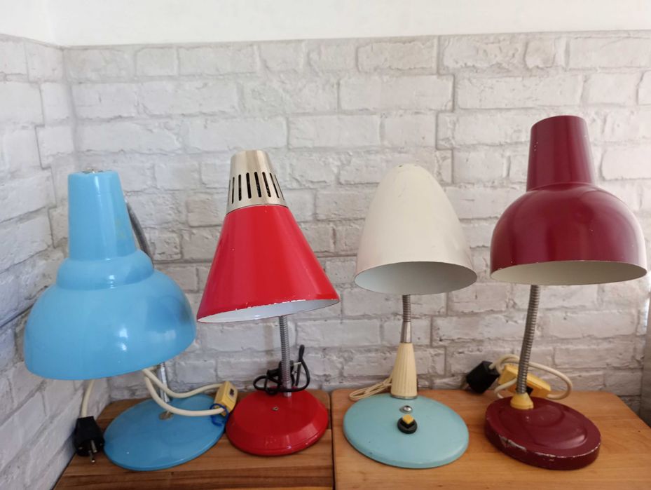 Стара настолна лампа от соца 4 броя