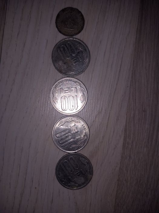 Monede 100 lei + 25 bani