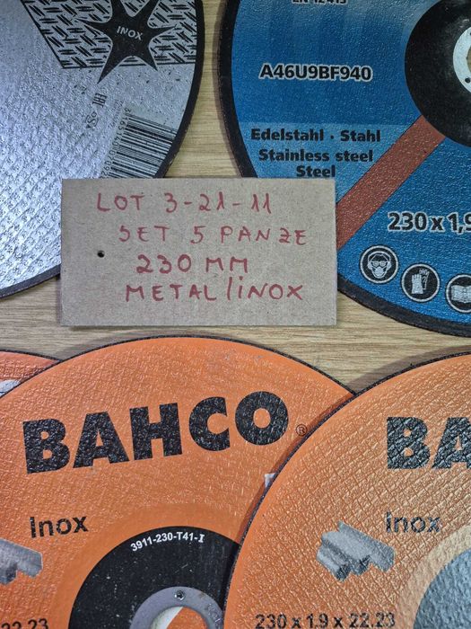 set 5 discuri debitat metal - lot 3-21-11