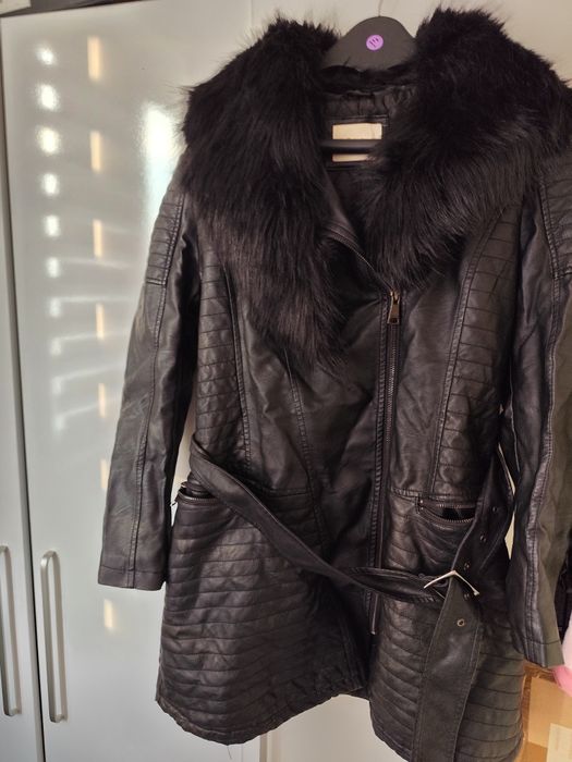 Дамска шуба от изкуствена кожа