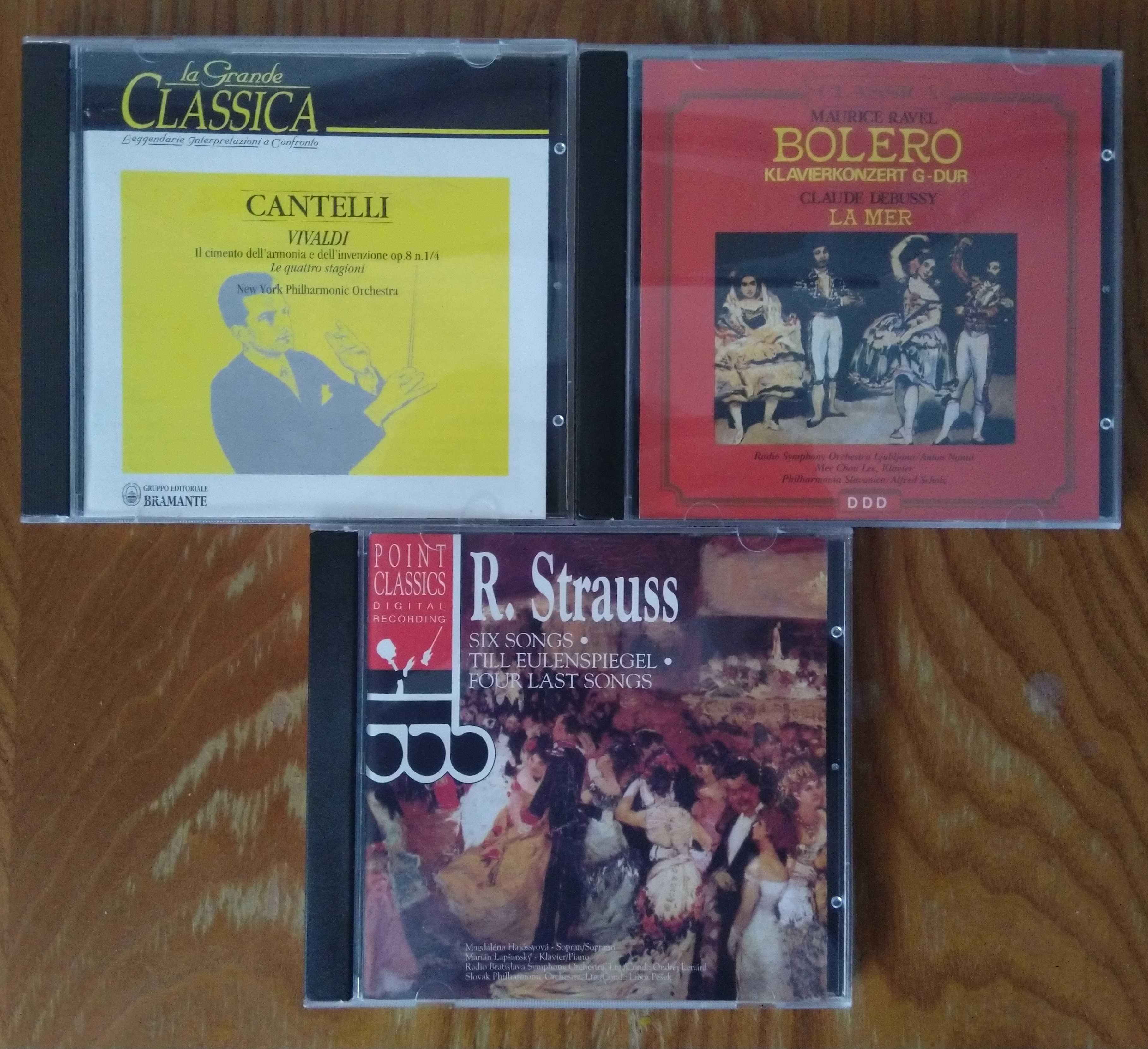 Set 3 CD muzica clasica Strauss Ravel Vivaldi