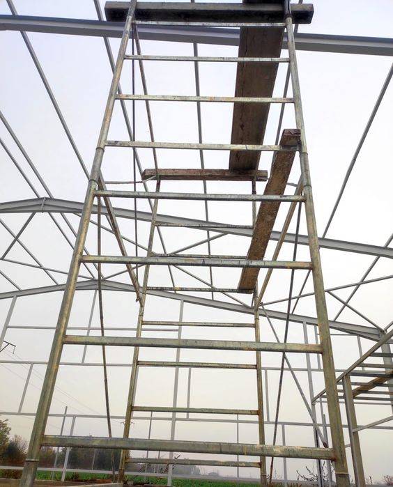 Schela 5 metri înălțime pe roți cu frână merge ușor 2 m / 1,30 lățime