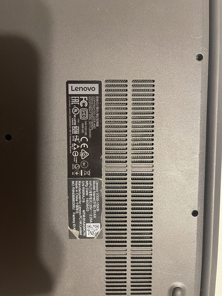 Lenovo V330-15IKB 4GB RAM