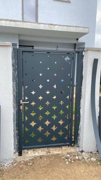 Porti Metalice Automate Fier Vopsire Electrostatică Gard Balustradă