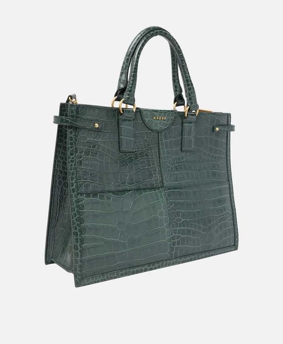Дамска елегантна кожена чанта Guess