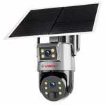 Camera de supraveghere Dubla Sim 4G Panou Solar Visoli® M8 PRO, 8MP