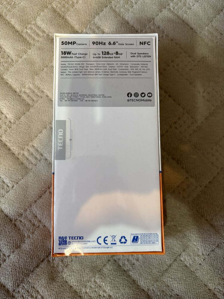 Телефон / Смартфон Tecno spark 20C 128gb