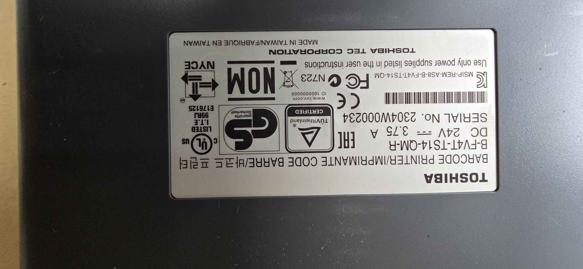 Лейбъл/Етикетен принтер Toshiba B-FV4T USB/LAN