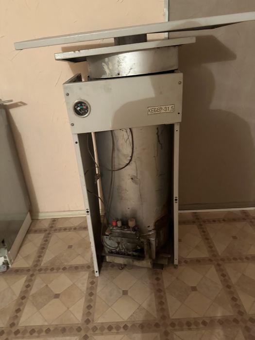 Газовый котёл в рабочем состоянии