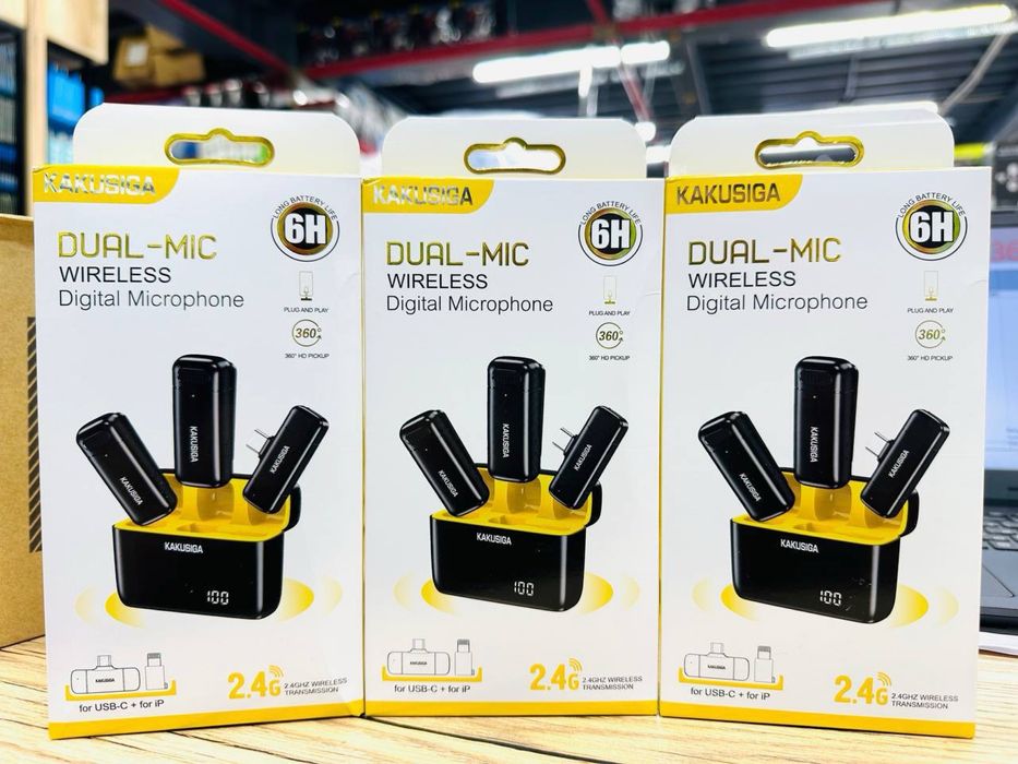 Микрофон для видео, петличка, с кейсом