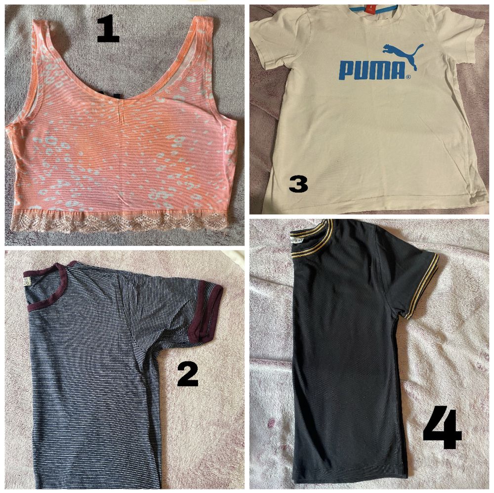 Блузи , тениски, потник, h&m hm puma pull and bear new yorker